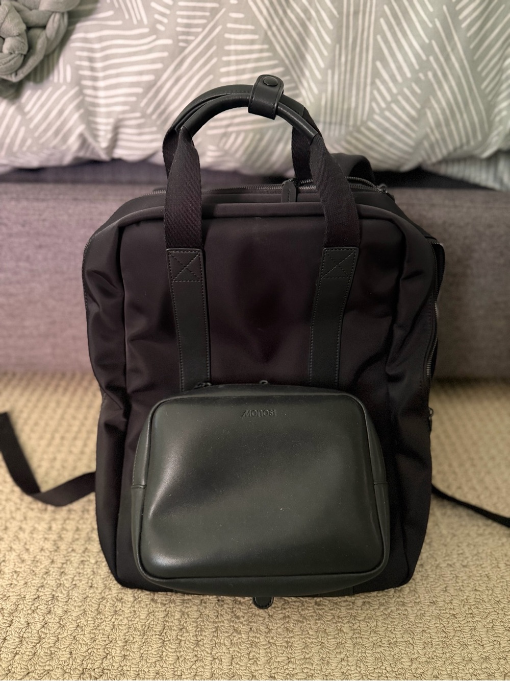 Carbon Black METRO Backpack by MONOS